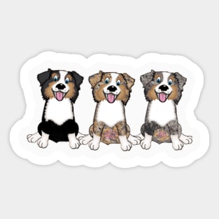 Australian Shepherd Dog T Shirt Sticker